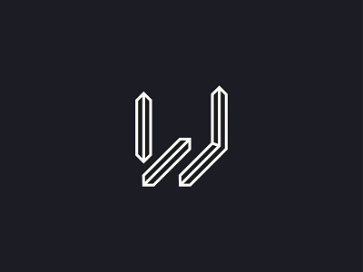 Minimalistic and geometric logo for high-tech machines