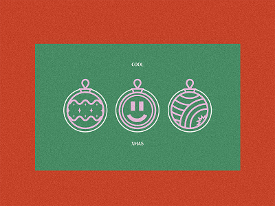 Merry Christmas | Cool Simple Christmas balls christmas christmas ball flat illustration fun happy holidays holiday illustration logo logodesign merry xmas merrychristmas new year simple logo smile sticker xmas