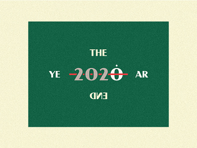 2020 The End? 2021 Minimal Simple Logo