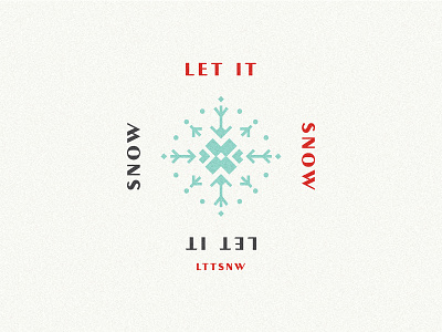 LET IT SNOW! Simple Logo Concept