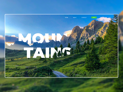 mountains webdesign branding design designer typogaphy ui uidesign uiux ux webdesign website design