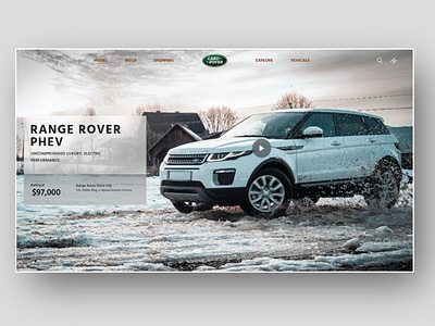 Range Rover Redesign design designer ui uidesign uiux webdesign website design