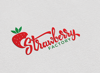 Strawberry logo fruit fruits strawberry logo