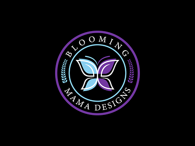 Butterfly logo design blooming mama designs branding butterfly logo butterfly logo design cosmetic logo graphic design logo logo design motion graphics