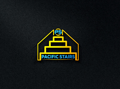 Pacific Stairs Logo logo logo design logo designer minimal logo modern logo pacific stairs logo ps logo sp logo stairs logo