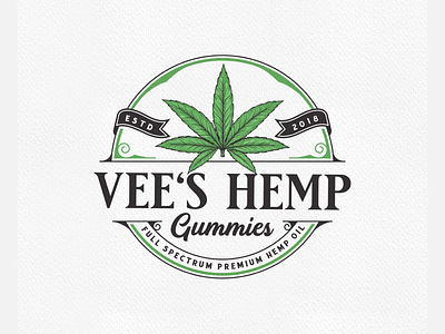 Hemp, marijuana, cannabis, weed logo