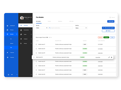 Insurance Risk Evaluation design ui ux web