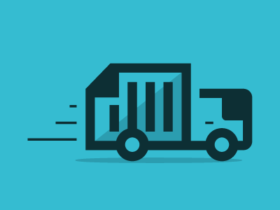 File Delivery document icon truck