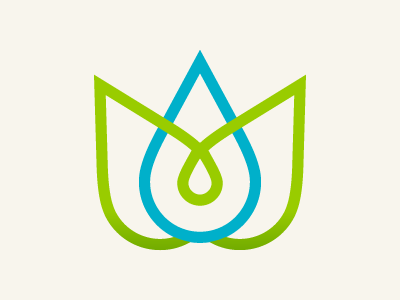 The Sustainability Institute flower logo sustainability water drop
