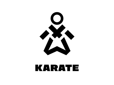 Karate ai art branding creative design digital flat icon idendity illustrator logo logodesign logotype minimal modern typography vector