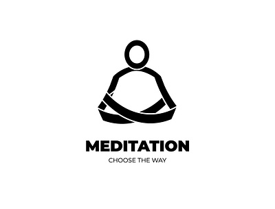 Meditation logo creative design digital flat idendity illustrator logo logo design logodesign logos logotype minimal vector