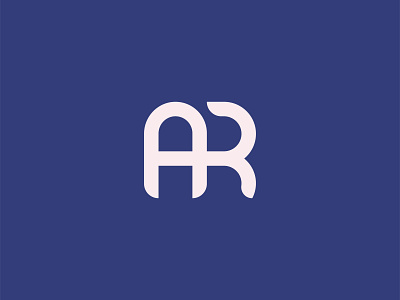 AR Monogram branding creative design digital idendity illustrator logo logodesign logotype minimal monogram typogaphy vector
