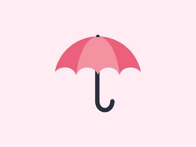 Umbrella design icons illustration pink stuff umbrella