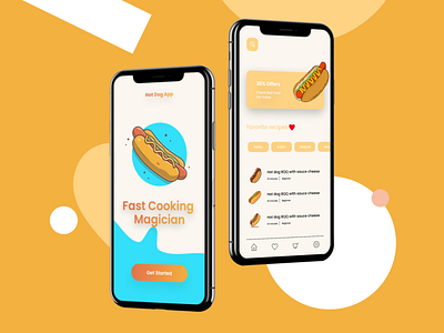 HotDog App app branding design flat illustration logo minimal typography ui ux web website