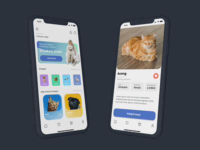 Aplikasi Adopsi hewan app design ui ux