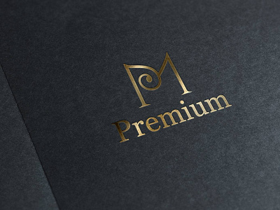 P & M combination Letter Logo combination logo golden letter logo logo design luxury logo m logo mahfuzswaron minimalist logo p letter logo
