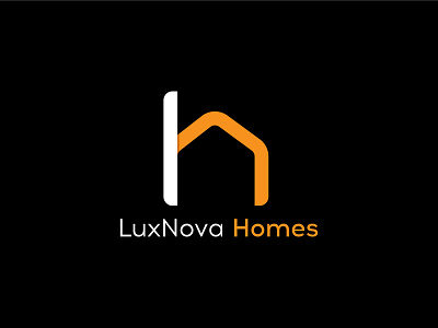 L & H Letter Logo branding creative home logo lettermark logo design mahfuzswaron minimalist logo