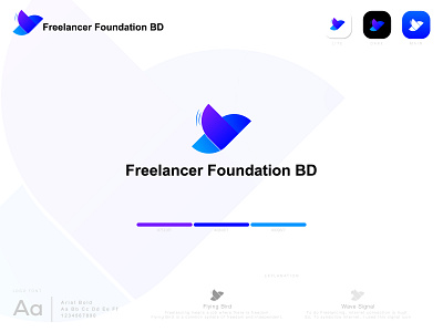 Abstract Logo Design- Freelancer Foundation BD