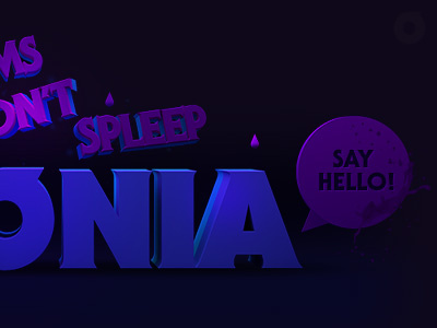 Dreams by Insónia 3d insónia purple type