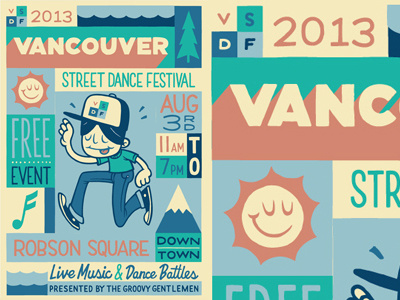 Vancouver Street Dance Festival dance design fun handmade poster type vancouver