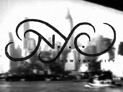 NYC 'animation' gritty handmade new york city typography