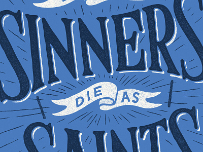 Sinners apparel custom typography vintage