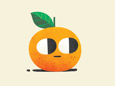 Orangey character citrus design illustration nature orange
