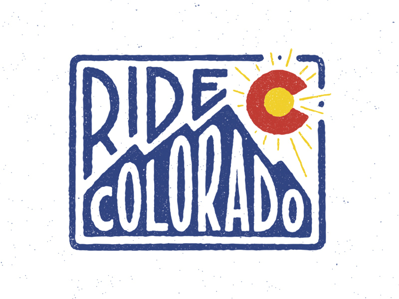 Ride Colorado bicycle colorado design mountain prints ride t shirt