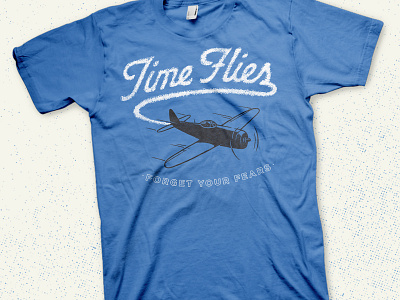 Time Flies illustration t shirt tee typography