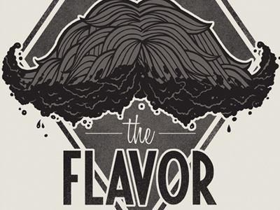 Savor the Flavor design mustache society tshirt
