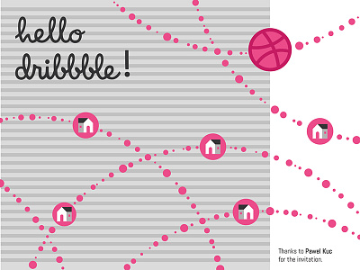 Hello, Dribbble! community debut hello dribbble! relationship world