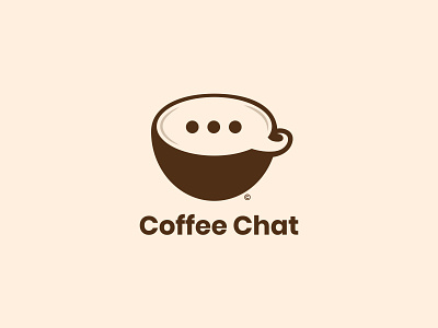 Coffee Chat Logo Design branding chat coffee coffee cup coffee shop daily logo challenge logo logostar
