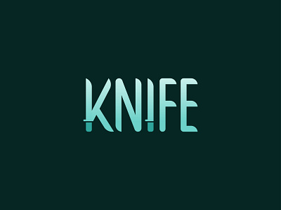 Knife Wordmark Logo Design