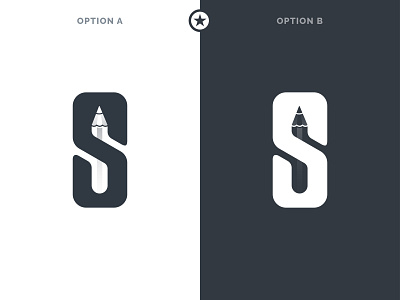 Spen Logo - Letter with Pencil by Habibulla Sonet on Dribbble