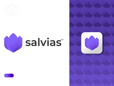 Salvias company logo design | Modern logo branding abstract mark animation app behance brand identity designer business dribbble best shot logo design logo designer technology travel