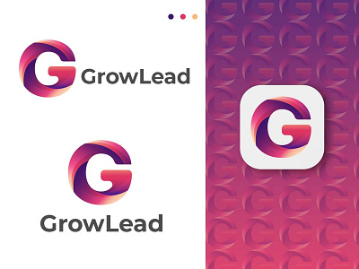 G modern letter logo | GrowLand IT logo design