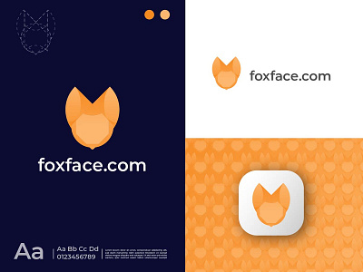 fox modern logo design | creative fox brand identity