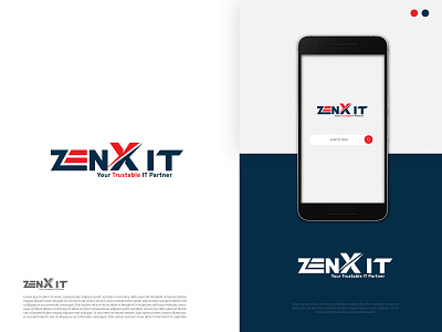 LOGO DESIGN FOR "ZenX IT COMPANY" brand branding business company coroporate icon identity it company logo logo design logotipo monogram service