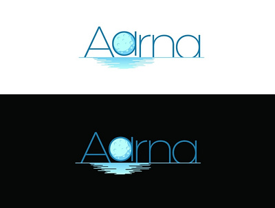 Moon and Waves Inspired logo branding design fishyhue illustration illustrations logo typography