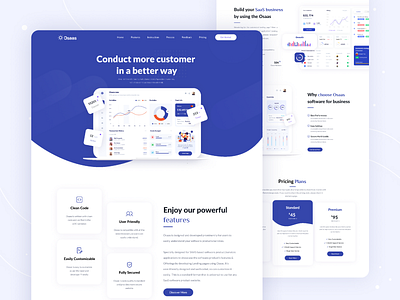 Osaas || Saas Web UI UX Landing Page Design by Kamrul Hossain on Dribbble