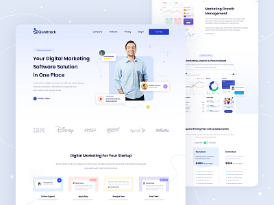 Qunitrack || Digital Marketing Web UI UX Design agency web ui agency website best dribbble short digital agency web ui digital agency website digital marketing landing page digital marketing software ui digital marketing web ui digital marketing website landing page marketing software web ui marketing web ui marketing website saas applications landing page saas landing page saas software landing page saas ui saas ux ui ui ux design trends
