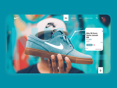 Nike Website Landing page 2021 2021 trend branding design flat landing page minimal nike nike shoes ui uidesign userinterface xd