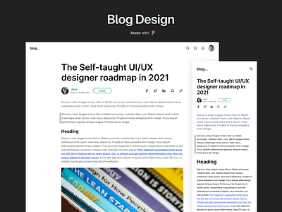 Blog - Design blog template minimal ui