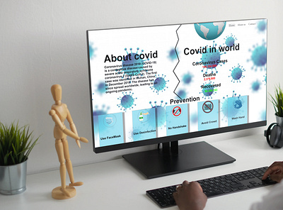 Covid19 adobexd beginner covid 19 covid19 webdesign website design