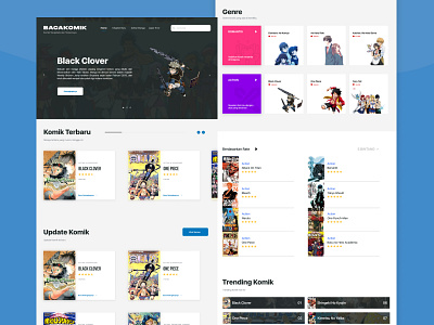Baca Komik - Manga Comic Website comic comics design ui ux web website