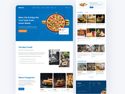 Landing page - Smart Meals Restaurant