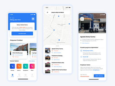 Vaccination Finder - Vaccine Finder Apps app design doctor medic medic app mobile typography ui ux vaccination vaccination app