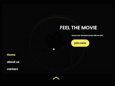 movie website design