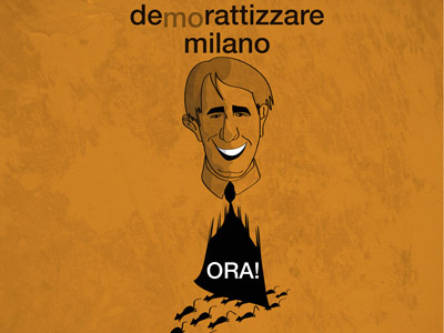 Demorattizzare Milano politics vector