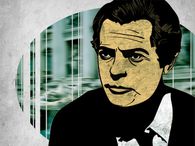 Oh, Marcello actor illustration mastroianni photoshop roma vector